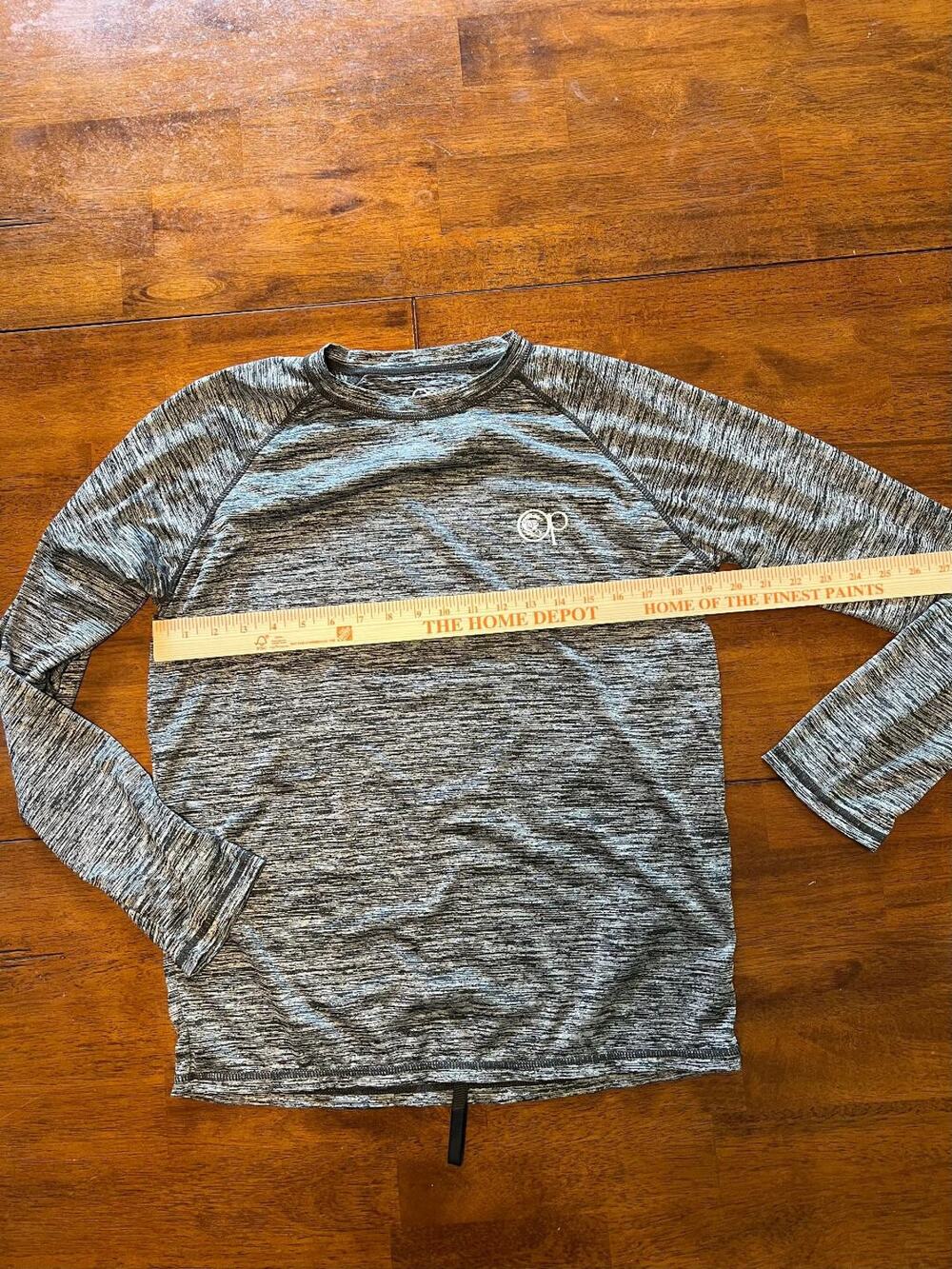 Womens Op Balck Heather Long Sleeve Pullover Sirt, Size Med